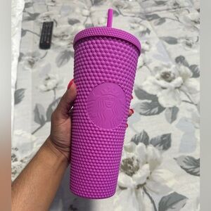 Matte Purple Starbucks Studded Tumbler